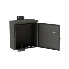 GABINETE METALICO PARA POSTE 300X150X300  C/SOPORTE Y CONTRAFONDO