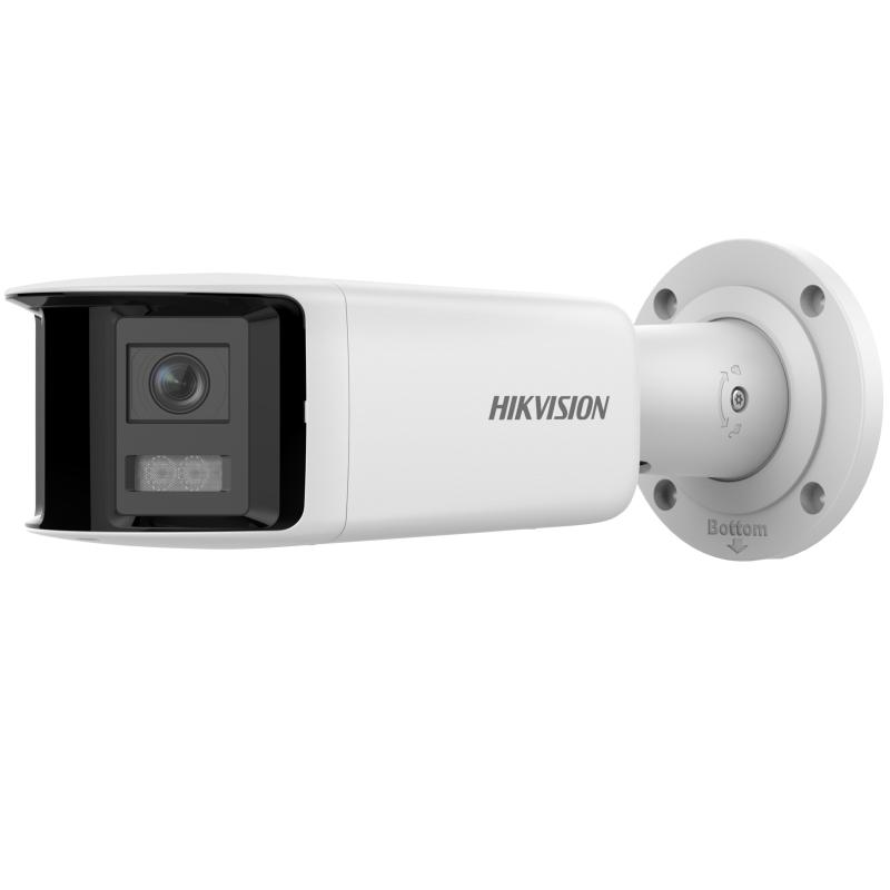 CÁMARA HIKVISION IP BULLET  4 MPX, ACUSENSE (DARKFIGHTER), PANORÁMICA, IR 40 MTS, LUZ ESTROBOSCÓPICA ACTIVA Y ALARMA SONORA,  12VDC Y POE IP67