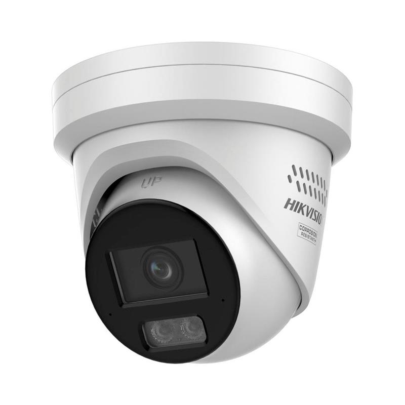 CAMARA HIKVISION IP 4MPX DOMO Turret, ColorVu3.0 , disuasión activa y anti-corrrosión