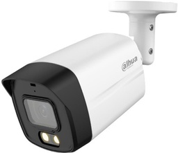 [HFW1509TLMP-A-LED-0280B] CAMARA DAHUA BULLET METÁLICA + PLÁSTICA, FULL COLOR, 2.8MM, IR LED 40M, 5MPX , MICRÓFONO, IP67, DC12V