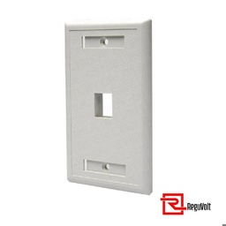 [RV-FPLATE-1U] FACE PLATE SINGLE PORT