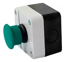 [GP-1900RV] PULSADOR DE EMERGENCIA GOLPE PUÑO VERDE, SIN RETENCIÓN 