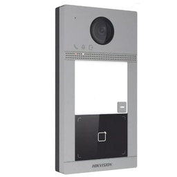 [DS-KV8113-WME1] FRENTE DE PORTERO HIKVISION,  METAL CON 1 BOTÓN, CÁMARA DE 2 MP, LECTOR DE TARJETAS,  IK08 E IP65, HIK-CONNECT, WI-FI