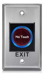 [EB-17] PULSADOR BOTON EXIT NON TOUCH EXTERIOR IP55 COMPATIBLE CON CAJA DE LUZ ESTÁNDAR, PANEL Y BOTÓN DE ACERO INOXIDABLE, NA/NC/COMÚN