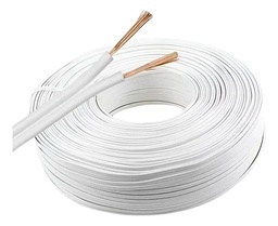 [BI075] CABLE PARALELO BIPOLAR BLANCO 0,75 MM (50 MTS)