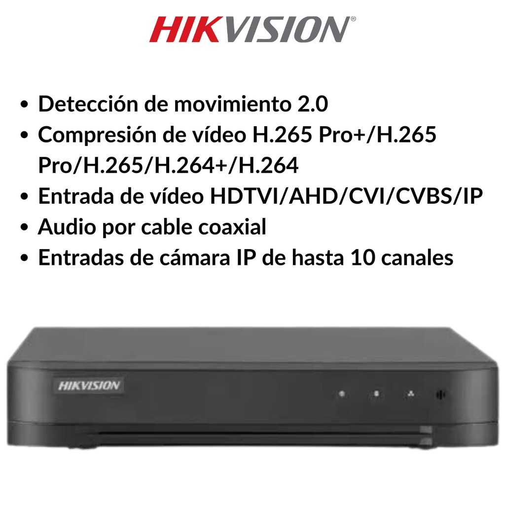 Dvr 8 Canales Analogicos 1080p Hikvision Ds-7208hghi-m1 Serie 7200