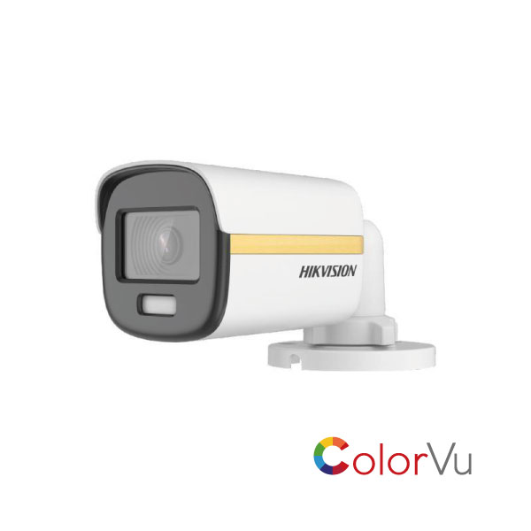  CÁMARA BULLET HIKVISION, COLOR VU, 2 MGPX, 2.8 MM, 98°, 20 METROS DE LUZ BLANCA, 12V, IP67