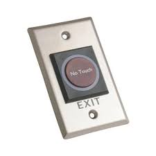 BOTÓN DE EXIT NO-TOUCH LUMINOSO EMPOTRABLE 115X70 MARCA CYGNUS