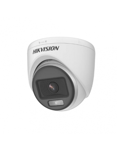 CÁMARA HIKVISION DOMO COLOR VU 2 MPX, PLASTICA 2,8MM, LUZ BLANCA DE HASTA 20 MTS 