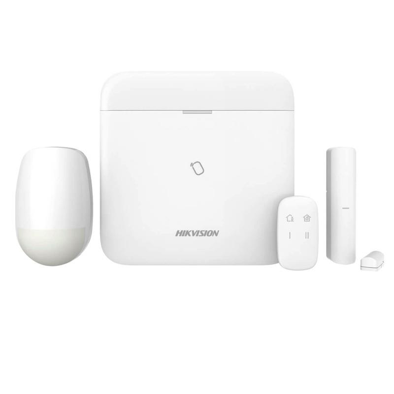 KIT DE ALARMA AXPRO HIKVISION DE 48 ZONAS. INCLUYE 1 PIR, 1 MAGNÉTICO, 1 CONTROL. WI-FI, TCP / IP Y 4G.