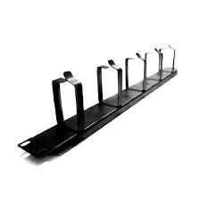 ORGANIZADOR DE CABLE REGUVOLT DE 1U DE RACK DE 5 ANILLOS DE METAL