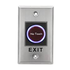 PULSADOR BOTON EXIT NON TOUCH EXTERIOR IP55 COMPATIBLE CON CAJA DE LUZ ESTÁNDAR, PANEL Y BOTÓN DE ACERO INOXIDABLE, NA/NC/COMÚN