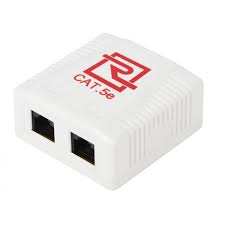 ROSETA 2U CAT5, DUAL PORTS / CON LOS JACKS INCLUIDOS