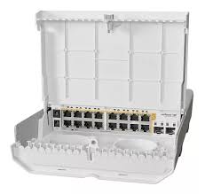 SWITCH MIKROTIK 318-16P-2S+OUT 16POE OUT + 2SFP+ S/F