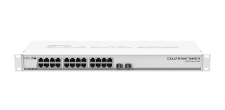 SWITCH MIKROTIK 326-24G-2S+RM 24ETH 2SPF+