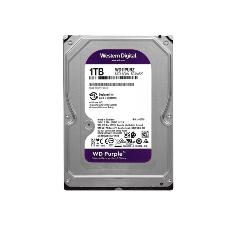 DISCO DURO INTERNO SATA III 1TB WD PURPLE