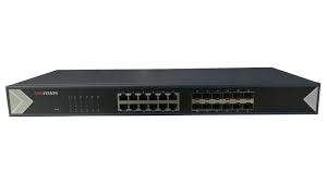 SWITCH POE HIKVISION DE  12 GIGABIT RJ45 Y 12 DE FIBRA ÓPTICA GIGABIT, NO ADMINISTRABLE