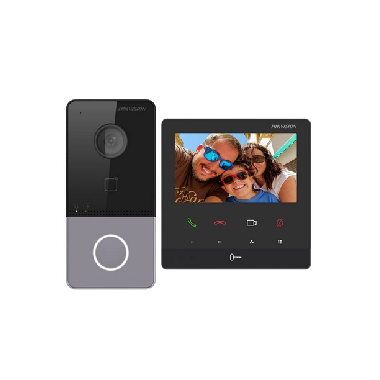 KIT VIDEO PORTERO FRENTE KV6113-PE Y PANTALLA KH6110-WE1 – FRENTE ETHERNET CON PANTALLA WIFI