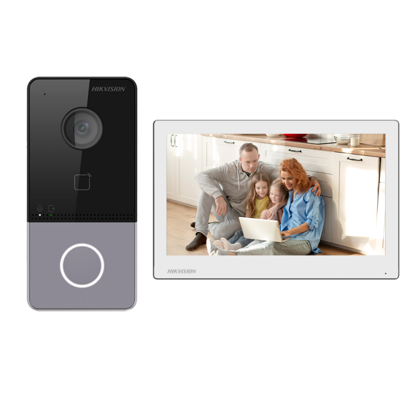 Kit de Video portero DS-KV6113-WPE1 + DS-KH6350-WTE1