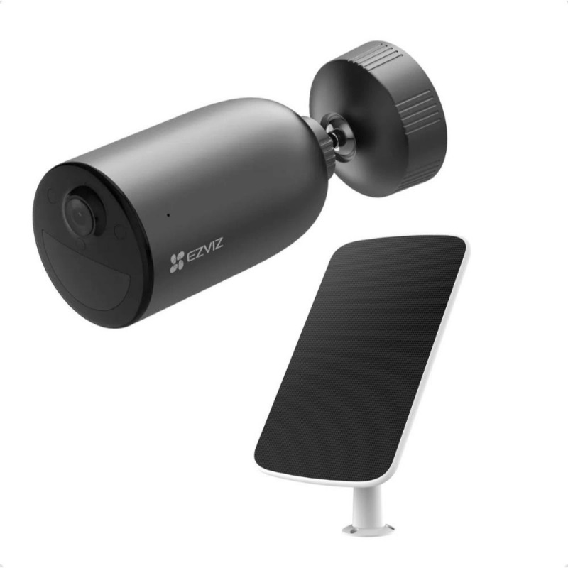 Camara con Panel Solar Ezviz EB3 3MP+Solar Panel, IR 15 mts, Defensa Activa, Comunicación Bidireccional, IP65