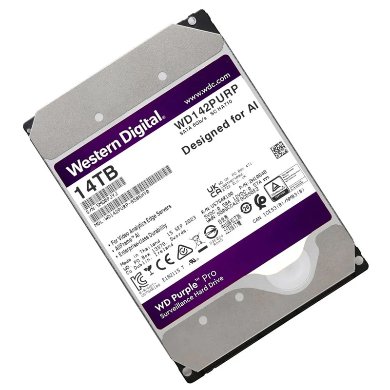 DISCO HD SATA III 14TB WD PURPLE PRO 3.5 256MB CCTV