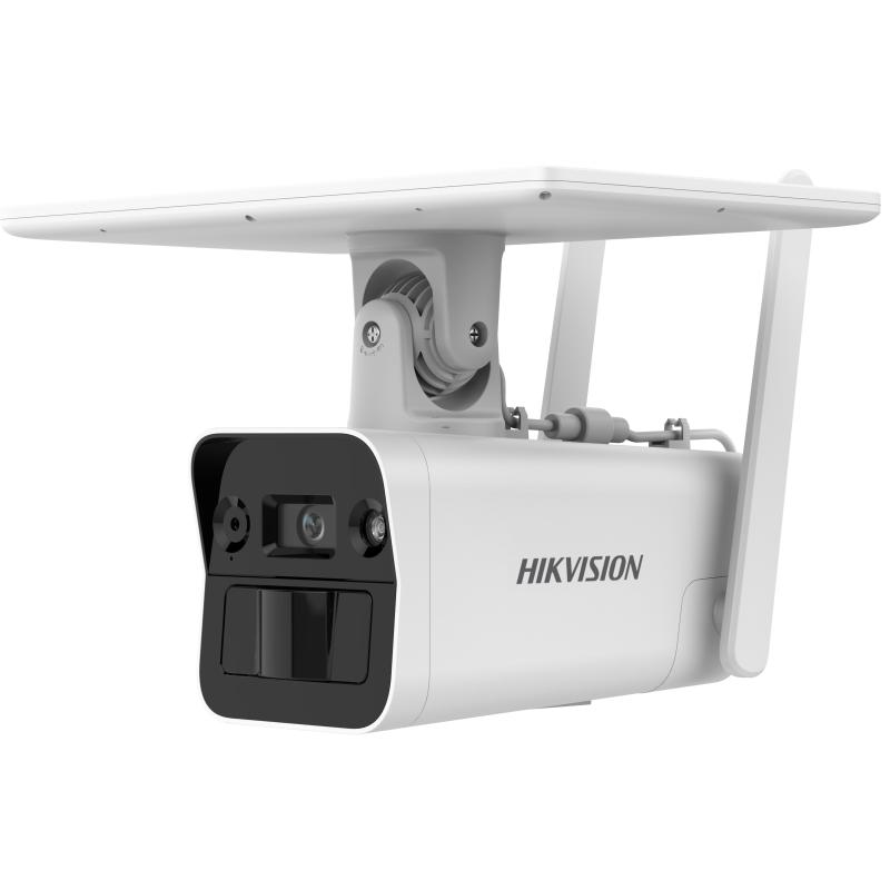 Camara Bullet 4 mpx Hikvision Solar IP, Doble Detección (Radar + PIR), Batería Litio 10Ah, 4G