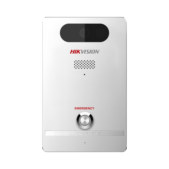 Estación de Alarma de Pánico,  2 mpx, Micrófono Integrado, IP65,  IK10, PoE