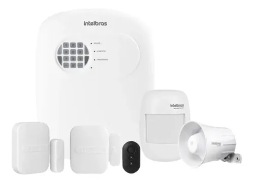 KIT INTELBRAS ANM 24 NET, Central ANM 24 NET, Control XAC4000, Magnetico XAS SMART, Pir IVP 1000 PET SMART, Sirena Intelbras SIR1000 105db