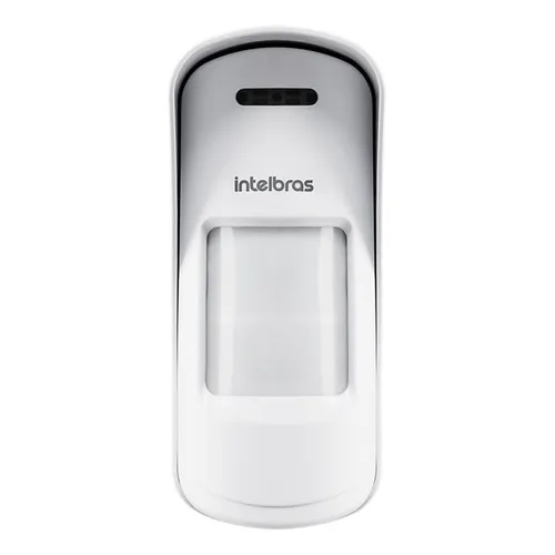 SENSOR INFRARROJO INTELBRAS, Doble PIR Cableado Exterior , ángulo 110 grados 12 metros de alcance, 3 niveles de sensibilidad 30kg Pet Inmune, Incluye soporte articulado