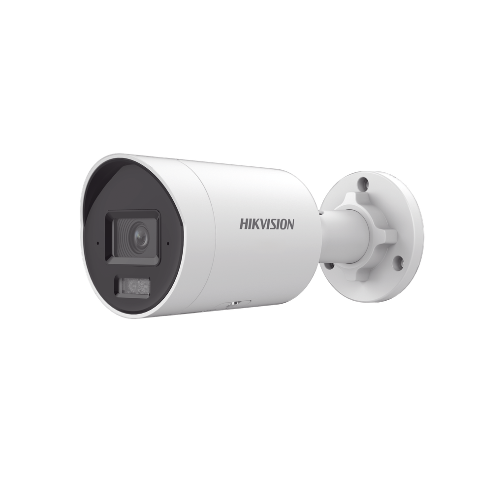 CAMARA HIKVISION IP 4MPX BULLET 2.8 mm, Dual Light (40 mts IR + 40 mts Luz Blanca),Darkfighter S, Microfono, IP67, AcuSense