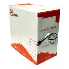 [RV-UTP-506] CABLE UTP CAT.5E  REGUVOLT EXTERIOR COBREADO DOBLE VAINA NEGRA 24AWG (305 MTS)