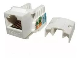 [RV-JACKTL-5E] FICHA CONECTOR JACK REGUVOLT RJ45 RED UTP CAT 5E, AUTOCRIMPEABLE