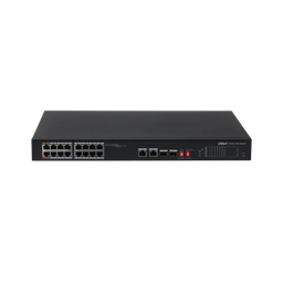 [﻿PFS3218-16ET-135﻿] SWITCH DAHUA POE 16 POE+ 135W SFP X 2, POE WATCHDOG