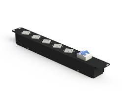 [ZHJ5-PDU5T] CANAL DE TENSION  5 TOMAS TIPO JELUZ HORIZONTAL CON TERMICA