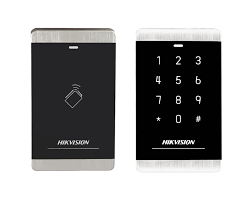[DS-K1103MK] LECTOR HIKVISION DE TARJETAS Y TECLADO, 13,56MHZ, RS-485 Y WIEGAND, IP64