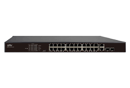 [NSW2010-24T2GC-POE-IN] SWITCH CCTV ETHERNET UNIVIEW 24 POE,  2 UPLINK GIGABIT, 2 COOLING FANS, 370W