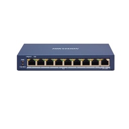[DS-3E1309P-EI/M] SWITCH POE HIKVISION DE 8 PUERTOS POE 10/100M, 1 PUERTO GIGABIT RJ45, ADMINISTRABLE , 802.3AF,  60W