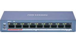 [DS-3E0109P-E/M] SWITCH POE HIKVISION DE 8 PUERTOS POE/POE+ (RJ-45) 10/100 MBPS,  MÁS UN PUERTO 100 MBPS (RJ-45), POE 60W, 48 V CC, 1,35 A