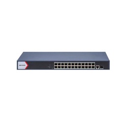 [DS-3E1526P-EI/M] Switch Hikvision 24 Gigabit PoE+, administrable, 1 Gb Uplink, 1 SFP Uplink, 230 Watts