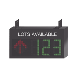 [DS-TVL121-3-5D] Guía de Estacionamiento Interior Hikvision, RS485- RJ45, Flecha Dinámica